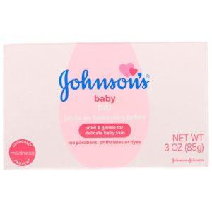 Johnson & Johnson, Jabón en barra para bebés, 3 oz (85 g)