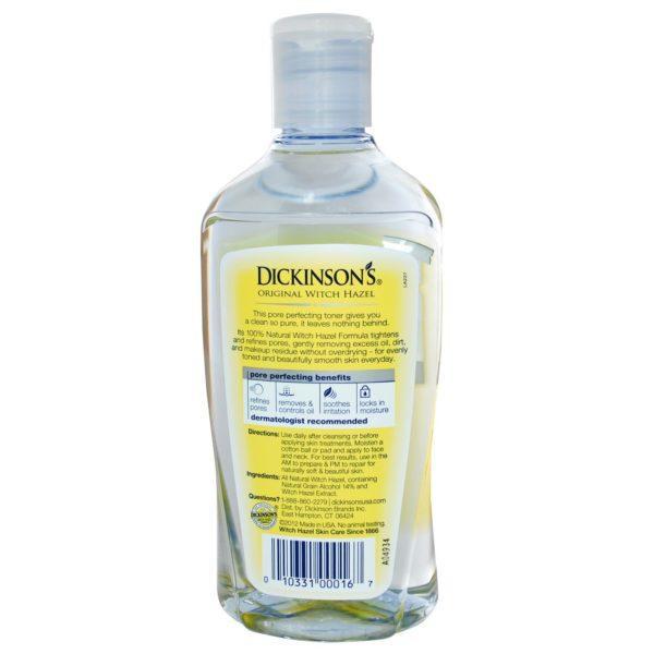 Dickinson Brands, Hamamelis Original, Tonificador Perfeccionador de Poros, 16 fl oz (473 ml) - Imagen 2