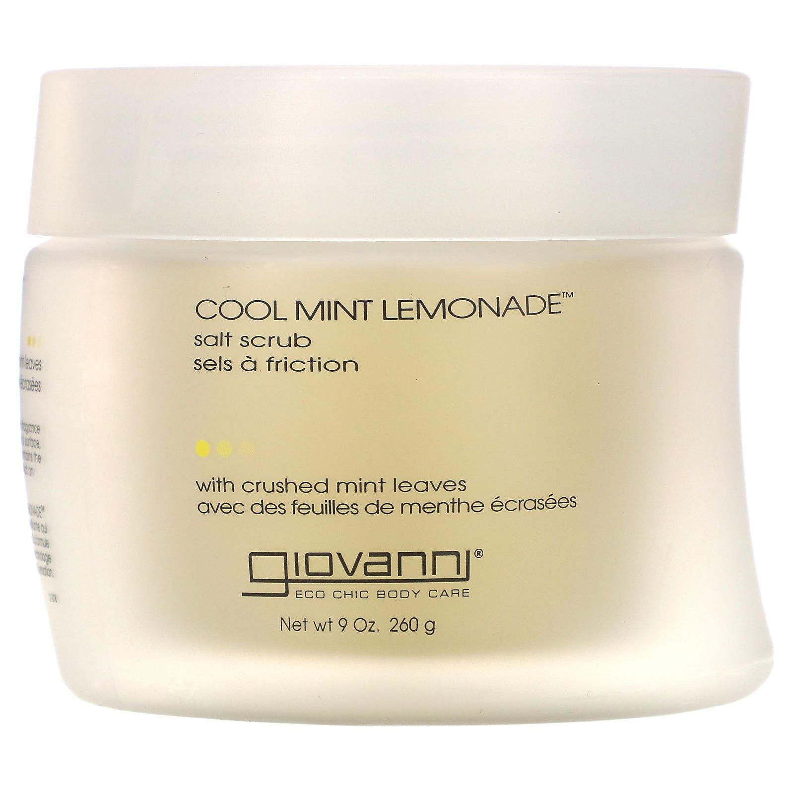Giovanni, Sales exfoliantes, limonada con menta fresca, 9 oz (260 g)