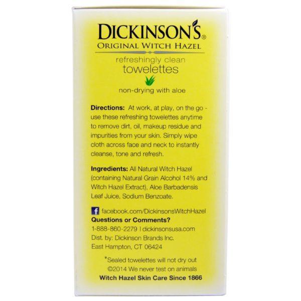 Dickinson Brands, Olmo escocés original para llevar original, Toallitas limpias refrescantes, 20 por caja, 5'' x 7'' cada una - Imagen 2