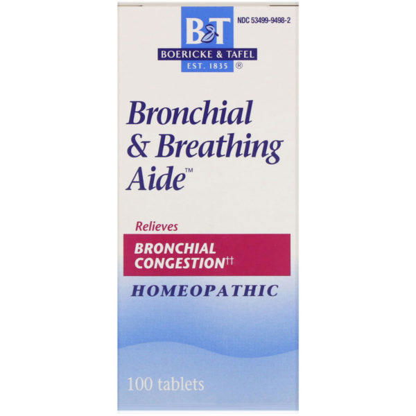 Boericke & Tafel, Ayuda bronquial & respiratoria, 100 tabletas