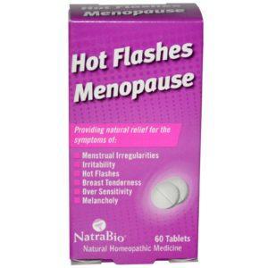 NatraBio, Menopausia bochornos, 60 tabletas