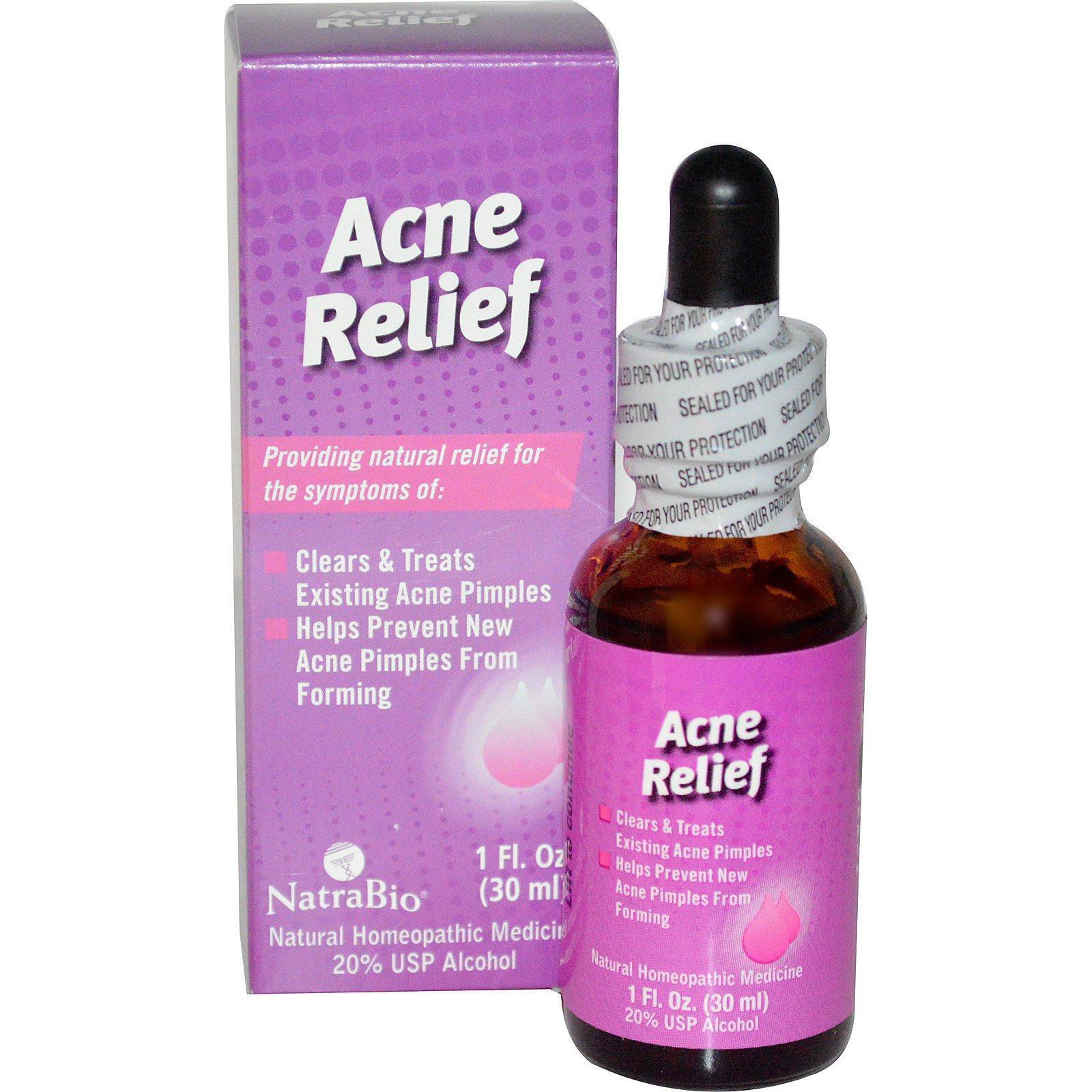 NatraBio, Alivio para el Acné, 1 fl oz (30 ml)