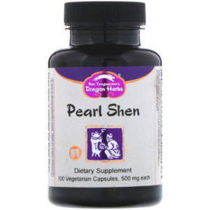 Dragon Herbs, Pearl Shen, 500 mg, 100 cápsulas vegetarianas