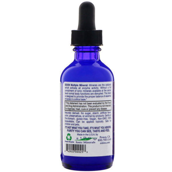 Eidon Mineral Supplements, Multiple Mineral, Liquid Concentrate (concentrado líquido), 2 oz (60 ml) - Imagen 3