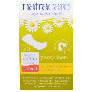 Natracare, Protectores diarios orgánicos y naturales, Curvos, 30 protectores