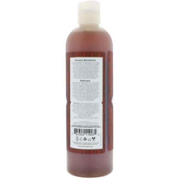 Nubian Heritage, Jabón corporal, Miel & Comino Negro, 13 fl oz (384 ml) - Imagen 2