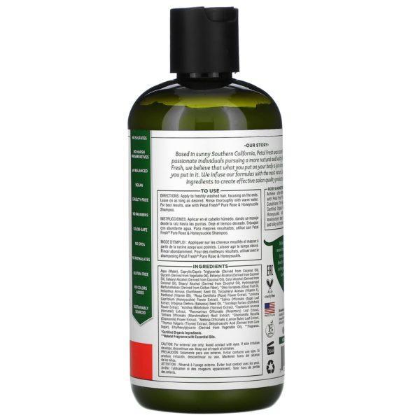 Petal Fresh, Acondicionador puro suavizante de rosa y madreselva, 16 onzas (475 ml) - Imagen 2