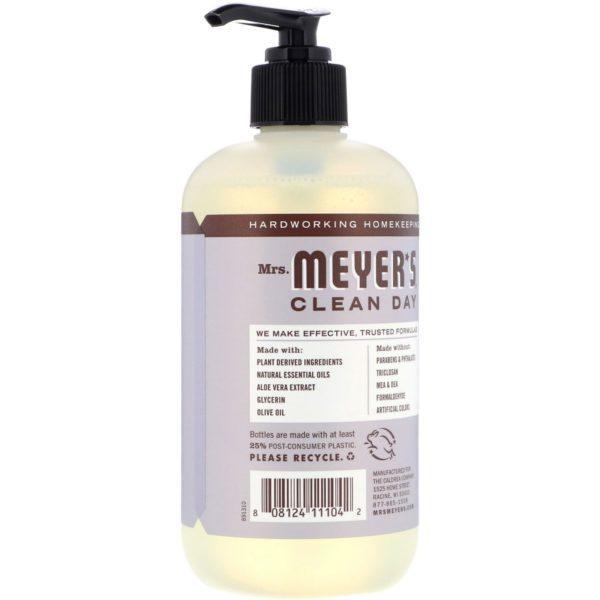 Mrs. Meyers Clean Day, Hand Soap, Lavender Scent, 12.5 fl oz (370 ml) - Imagen 2