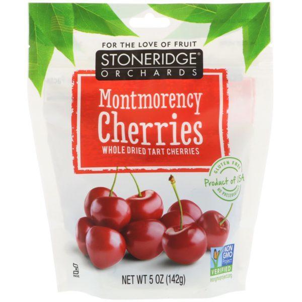 Stoneridge Orchards, Cerezas Montmorency, Cerezas enteras deshidratadas, 5 oz (142 g)
