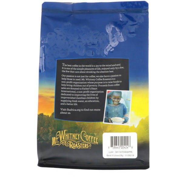 Mt. Whitney Coffee Roasters, Café Descafeinado Orgánico del Perú, Café Molido, 12 oz (340 g) - Imagen 2