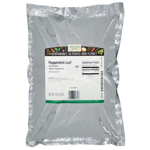 Frontier Natural Products, Hoja de Hierbabuena, Cortada y Tamizada, 16 oz (453 g) - Imagen 2
