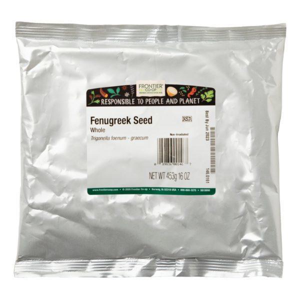 Frontier Natural Products, Semillas de Fenogreco Enteras, 16 oz (453 g) - Imagen 2