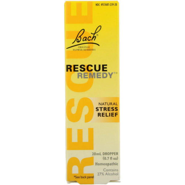 Bach, Original Flower Remedies, Rescue Remedy, Natural Stress Relief, 0.7 fl oz (20 ml) - Imagen 2