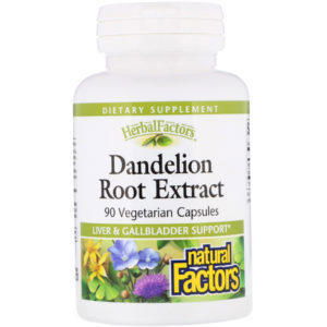 Natural Factors, Dandelion Root Extract, 90 Vegetarian Capsules