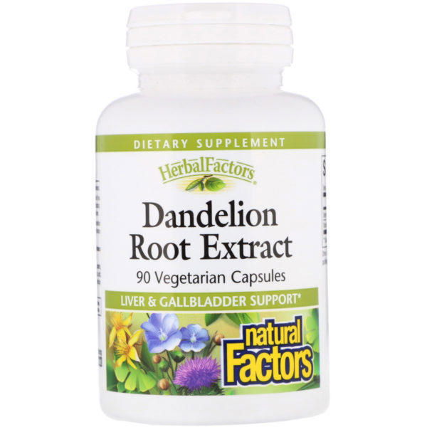Natural Factors, Dandelion Root Extract, 90 Vegetarian Capsules