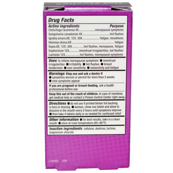 NatraBio, Menopausia bochornos, 60 tabletas - Imagen 2
