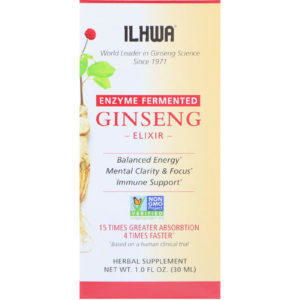 Ilhwa, Ginseng, Elixir, Enzyme Fermented, 1.0 fl oz (30 ml)