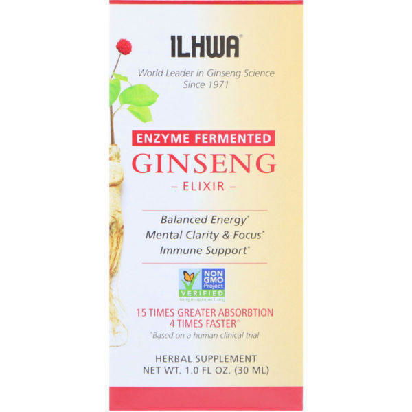 Ilhwa, Ginseng, Elixir, Enzyme Fermented, 1.0 fl oz (30 ml)