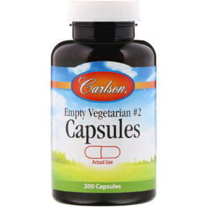Carlson Labs, Cápsulas Vegetariano relajado nº2, 200 cápsulas