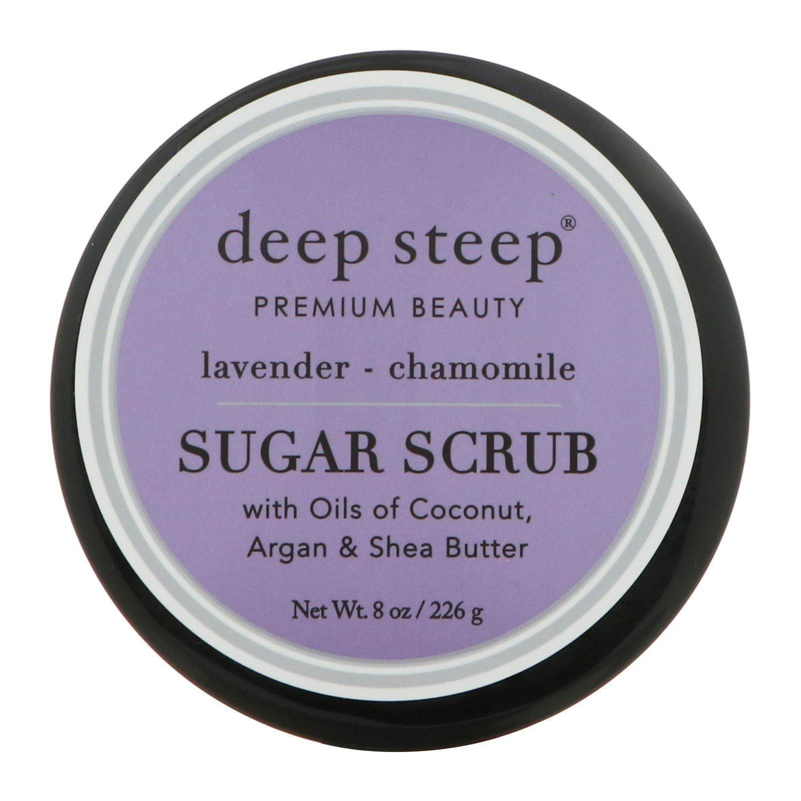 Deep Steep, Sugar Scrub, Lavanda - Camomila, 8 oz (226 g)