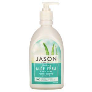 Jason Natural, Jabón para Manos, Aloe Vera Calmante, 16 fl oz (473 ml)