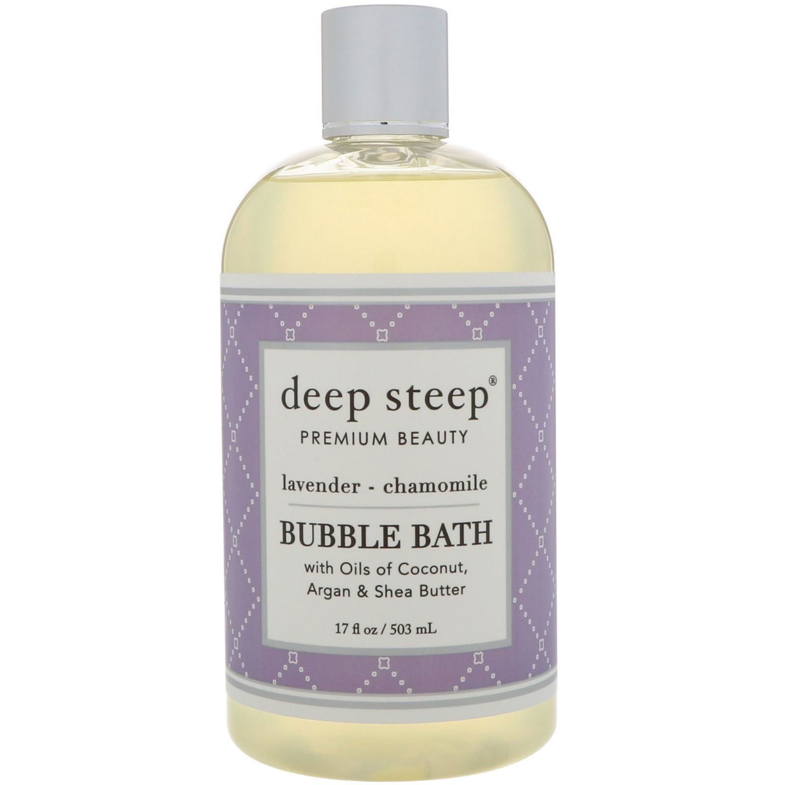 Deep Steep, Baño de burbujas, Lavanda - Manzanilla, 17 fl oz (503 ml)