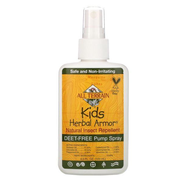 All Terrain, Herbal Armor para niños, Repelente de insectos natural, 120 ml (4 oz. líq.)