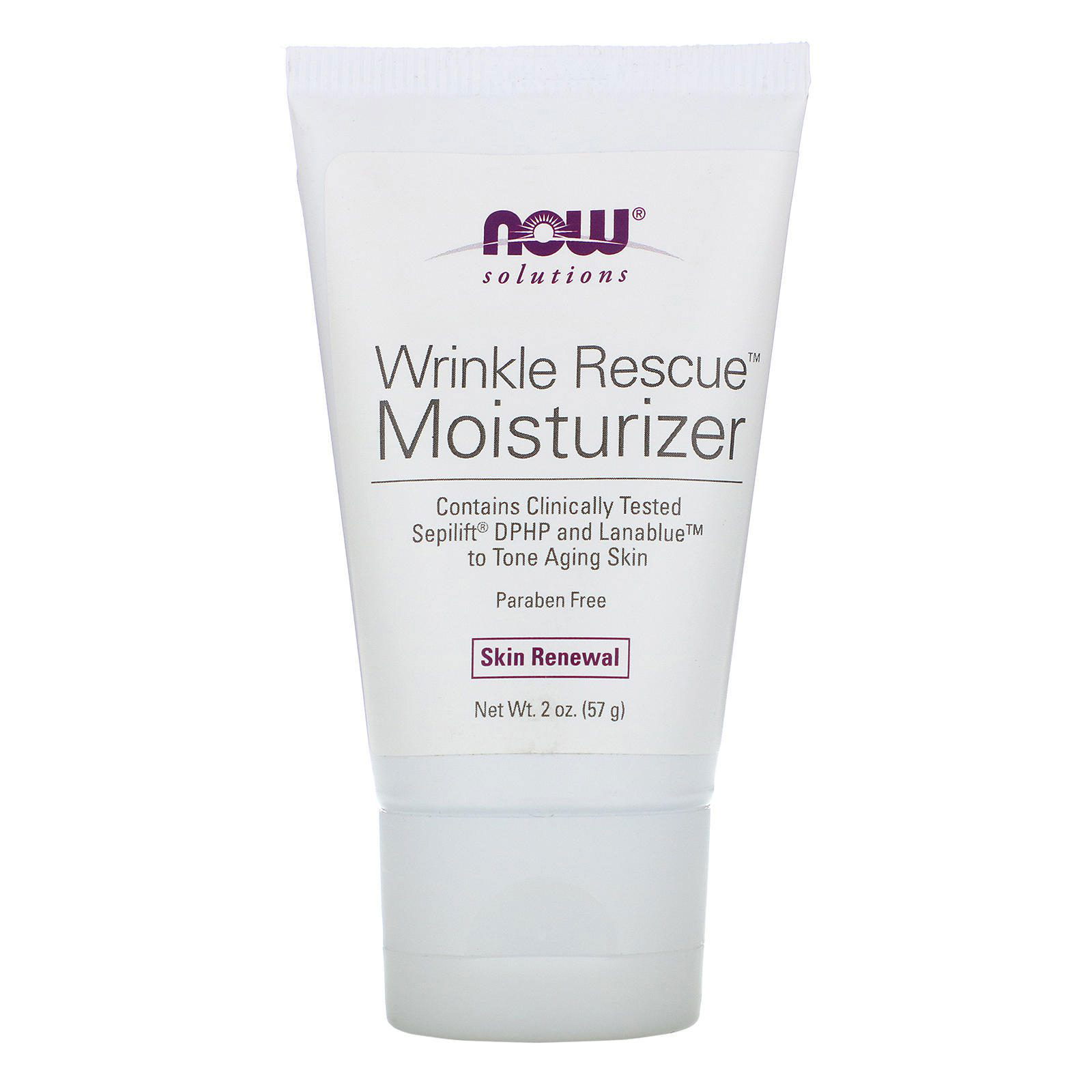 Now Foods, Solutions, Humectante Wrinkle Rescue, Piel Madura, 2 oz (57 g)