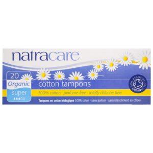 Natracare, Tampones de Algodón Orgánico, Super, 20 Tampones