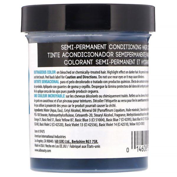Punky Colour, Semi-Permanent Conditioning Hair Color, Turquoise, 3.5 fl oz (100 ml) - Imagen 2