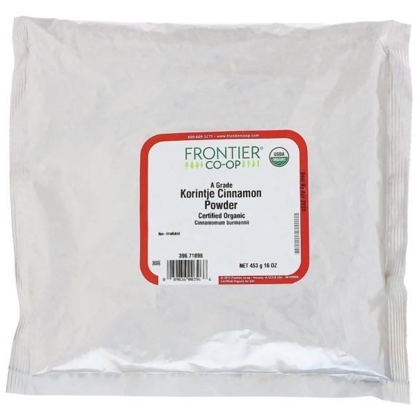 Frontier Natural Products, Polvo de canela Korintje de calidad, 16 oz. (453 gr.)