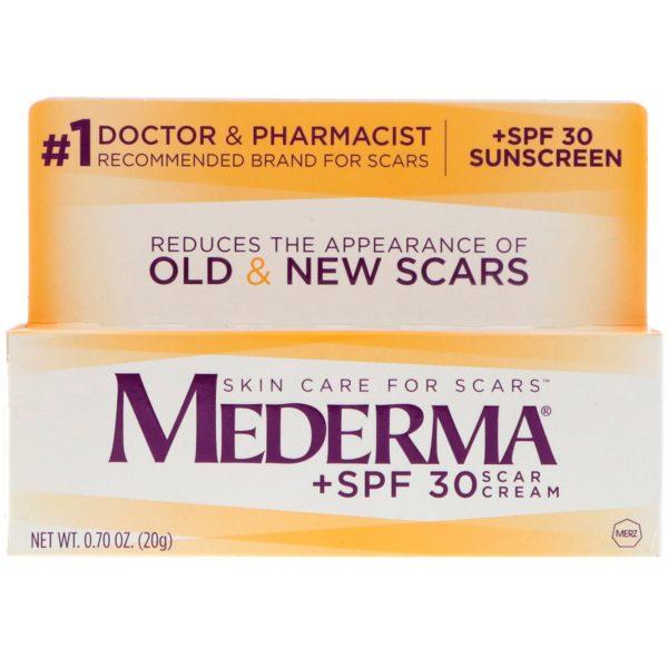 Mederma, Crema para cicatrices, SPF 30, 0.70 oz (20 g)
