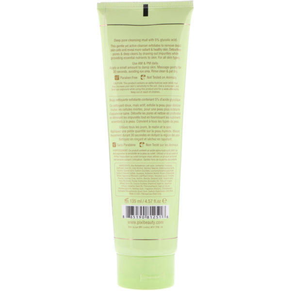 Pixi Beauty, Glow Mud Cleanser, 4.57 fl oz (135 ml) - Imagen 2