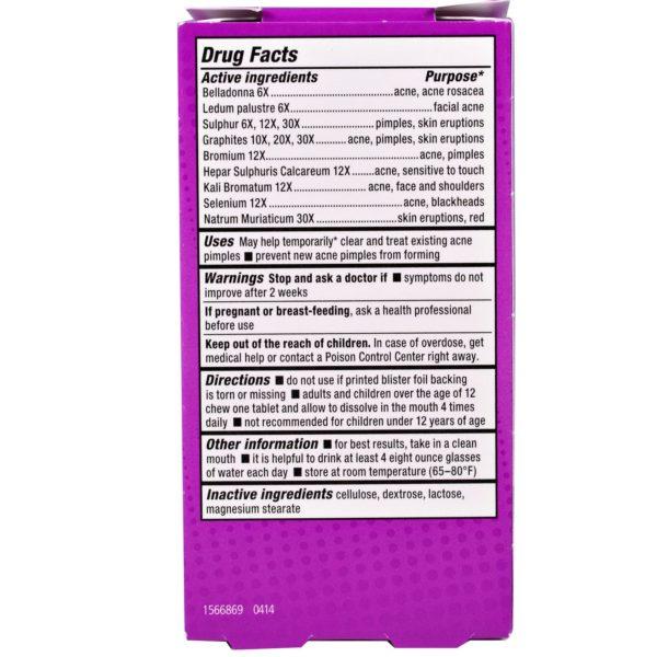 NatraBio, Acne Relief, 60 tabletas - Imagen 2