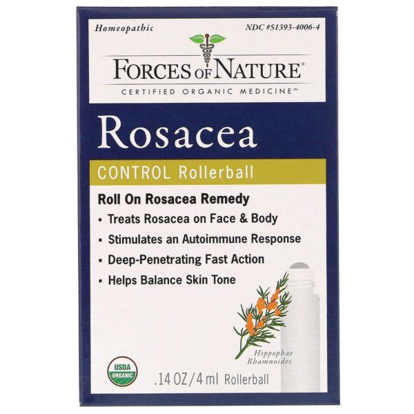 Forces of Nature, Control de la rosácea, Rollerball, 4 ml (0,14 oz)
