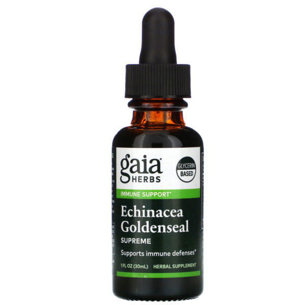 Gaia Herbs, Sello de oro y equinácea suprema, 30 ml (1 oz. líq.)