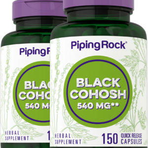 Cimicifuga negra , 540 mg, 150 Cápsulas de liberación rápida, 2 Botellas/Frascos
