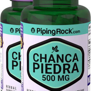 Chanca piedra (Phyllanthus niruri), 500 mg, 120 Cápsulas de liberación rápida, 2  Botellas/Frascos