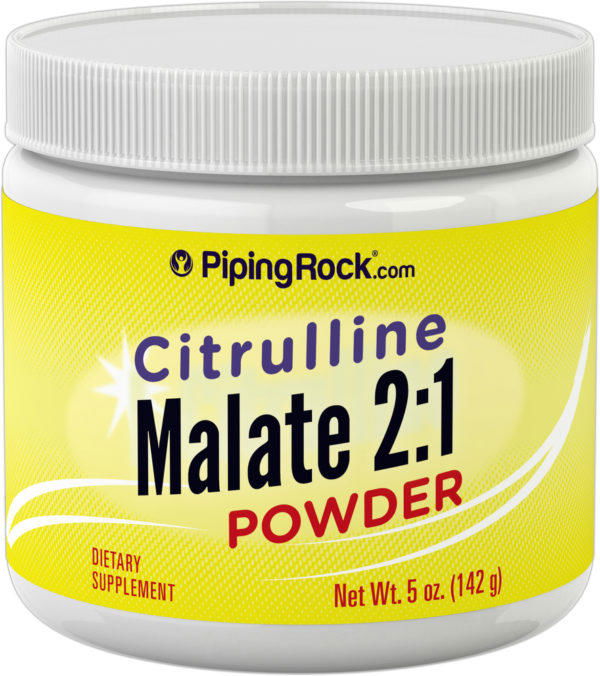 Malato de citrulina en polvo, proporción 2:1, 5 oz (142 g) Botella/Frasco