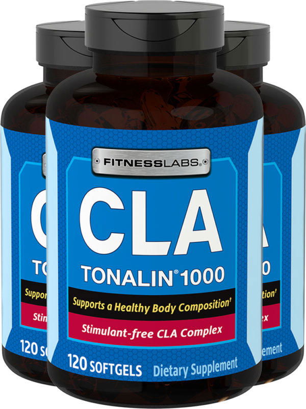 CLA Tonalin, 1000 mg, 120 Perlas, 3  Botellas/Frascos