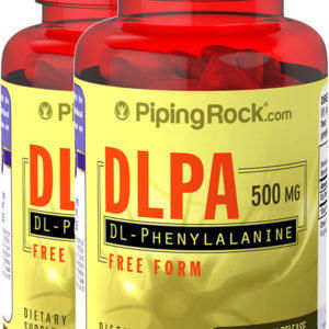 DL-Fenilalanina (DLPA), 500 mg, 120 Cápsulas de liberación rápida, 2  Botellas/Frascos