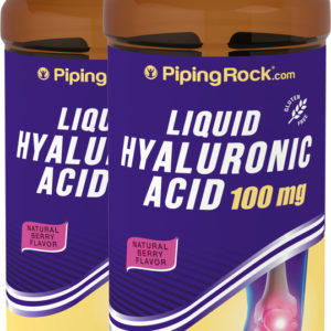 Ácido hilaurónico líquido , 100 mg, 16 oz (473 ml) Botella/Frasco, 2  Botellas/Frascos