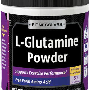 L-glutamina en polvo, 5000 mg, 250 g (8.82 oz) Botella/Frasco