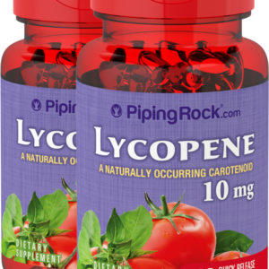 Licopeno , 10 mg, 120 Cápsulas blandas de liberación rápida, 2  Botellas/Frascos