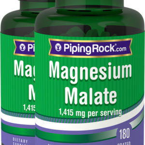 Malato de magnesio, 180 Comprimidos recubiertos, 2  Botellas/Frascos