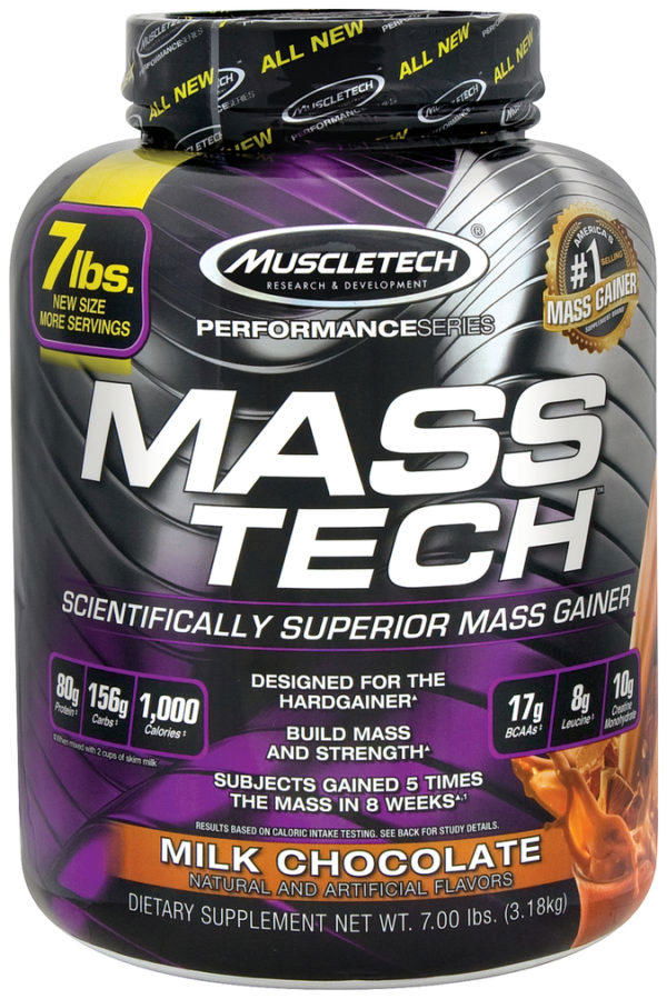 Suplemento en polvo Mass Tech Performance Series (sabor a chocolate con leche), 7 lbs size_units.unit.118