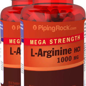 L-arginina HCL (tipo farmacéutico) - Fuerza total, 1000 mg, 120 Comprimidos recubiertos, 2  Botellas/Frascos