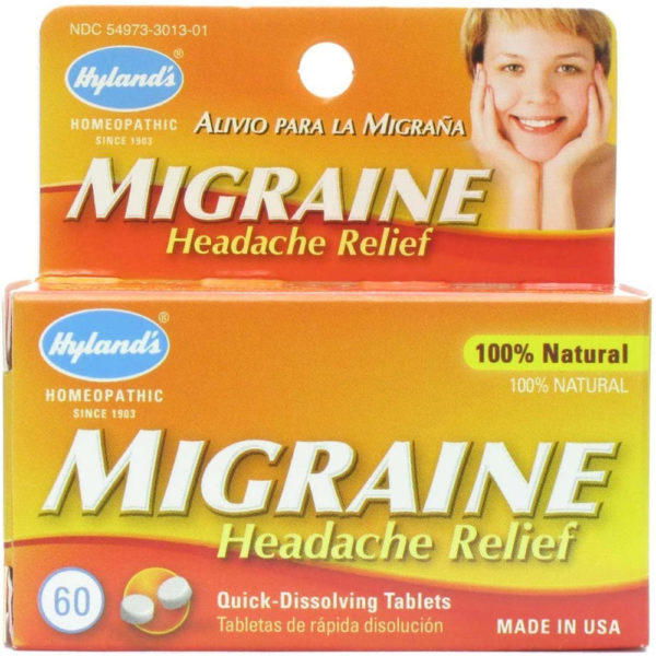 Dolor de cabeza con migraña, 60 Tabletas