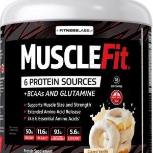 Proteína MuscleFit (helado de vainilla), 5 lb (2.268 kg) size_units.unit.118
